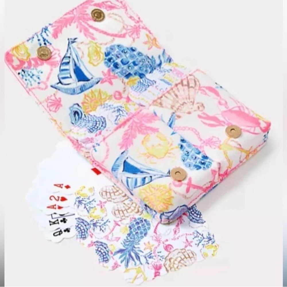 NWT Lilly Pulitzer Playing Cards with Matching Case
